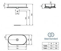 LAVABO ENCIMERA OVALADO STRADA II IDEAL STANDARD